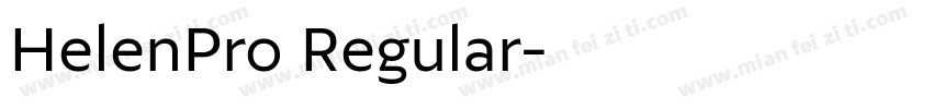 HelenPro Regular字体转换